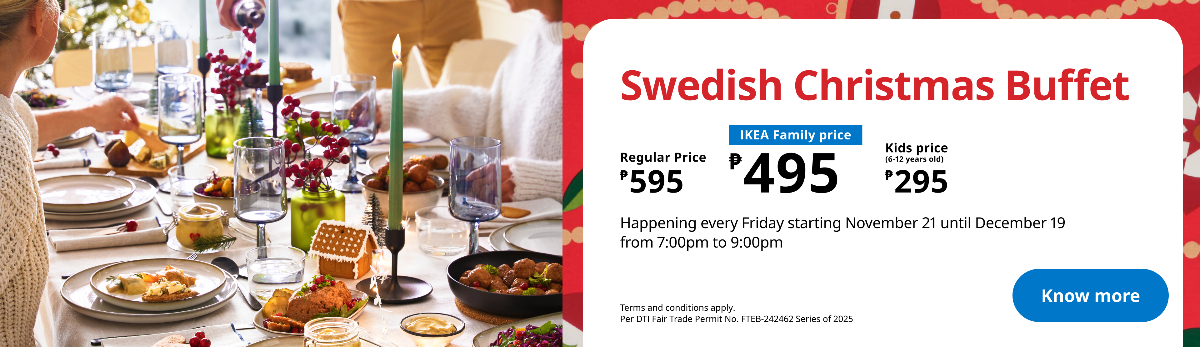 Food Offers - Christmas Buffet Promo