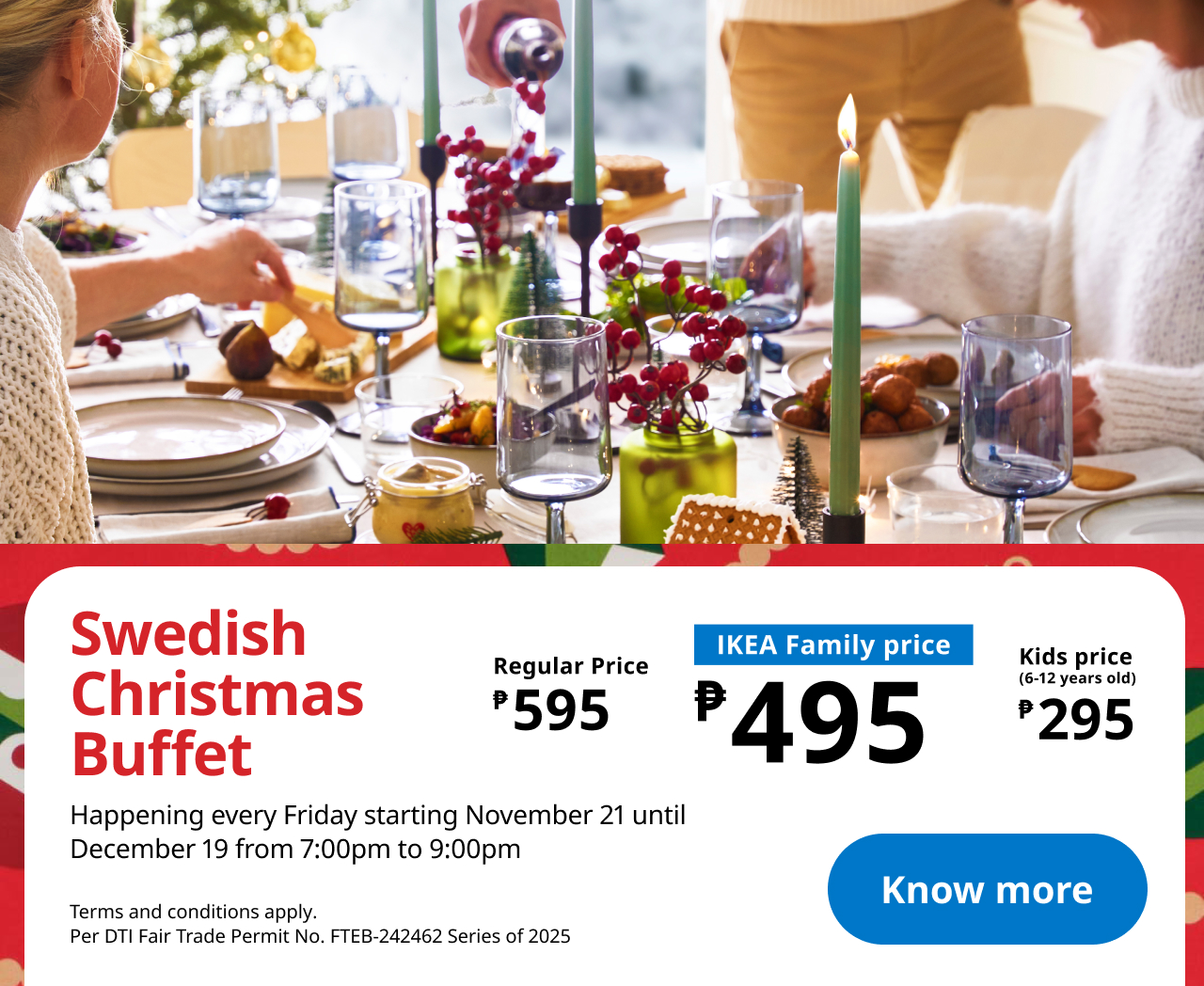 Food Offers - Christmas Buffet Promo