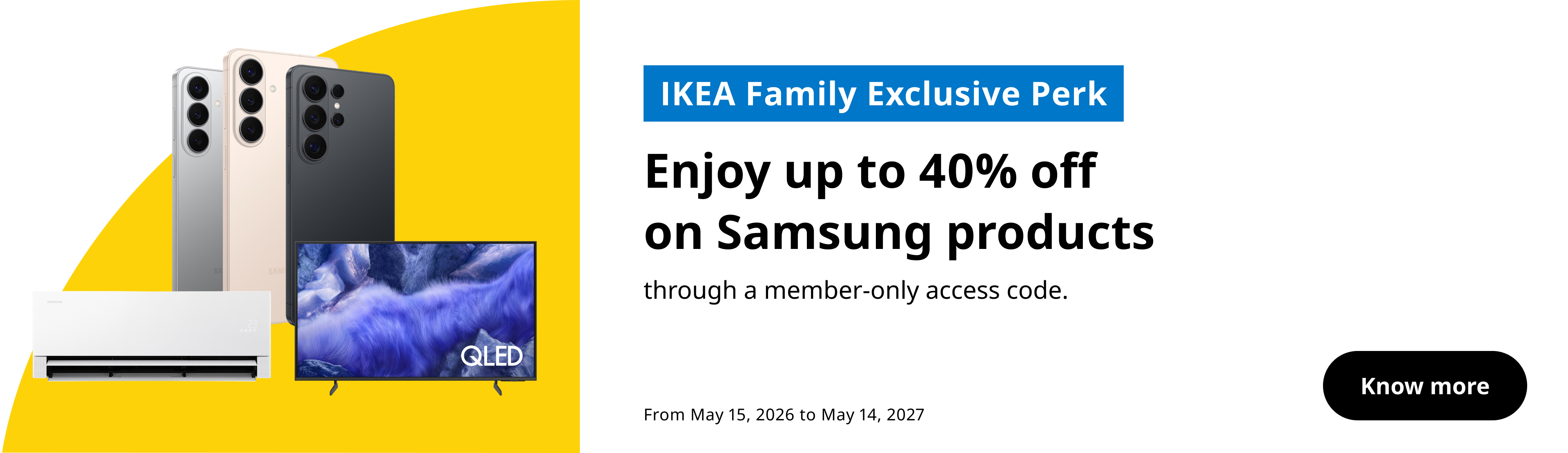 banner IKEA x Samsung Partner Promo