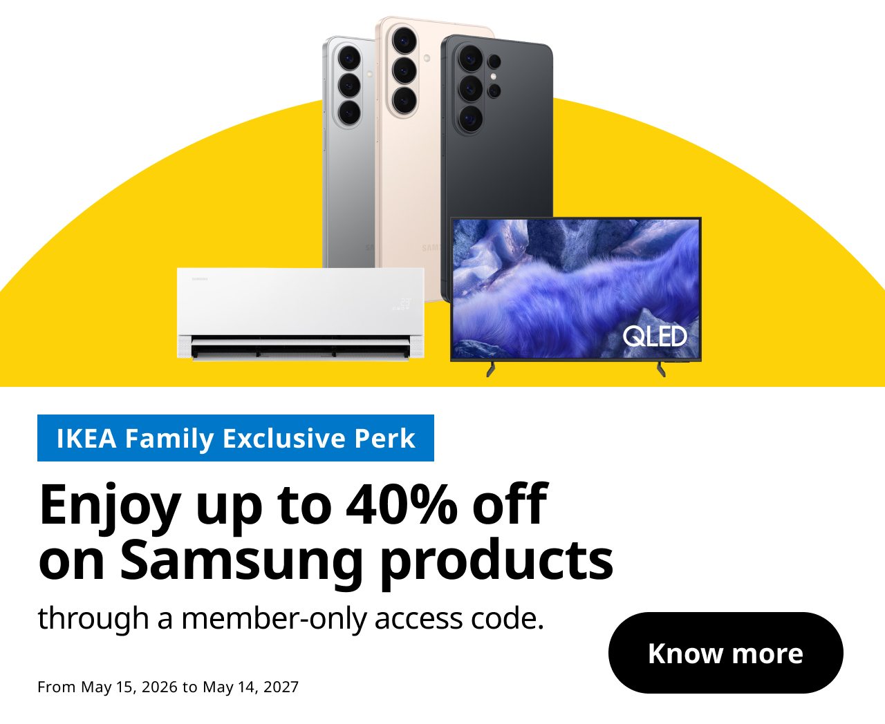 banner IKEA x Samsung Partner Promo