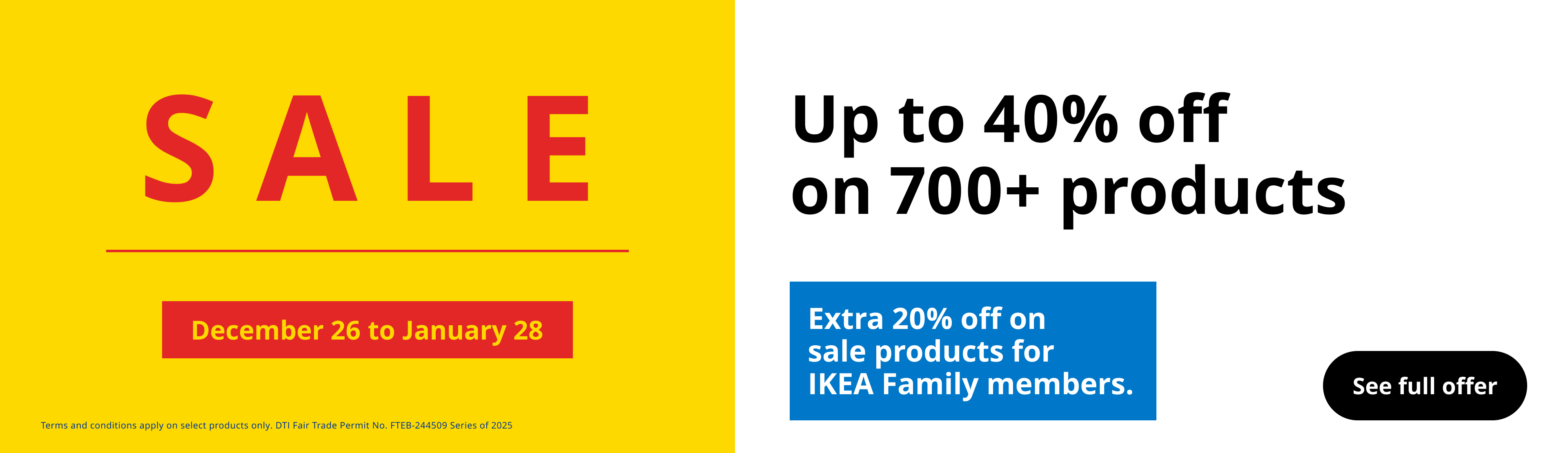 banner Year End Sale Up to 40% Off