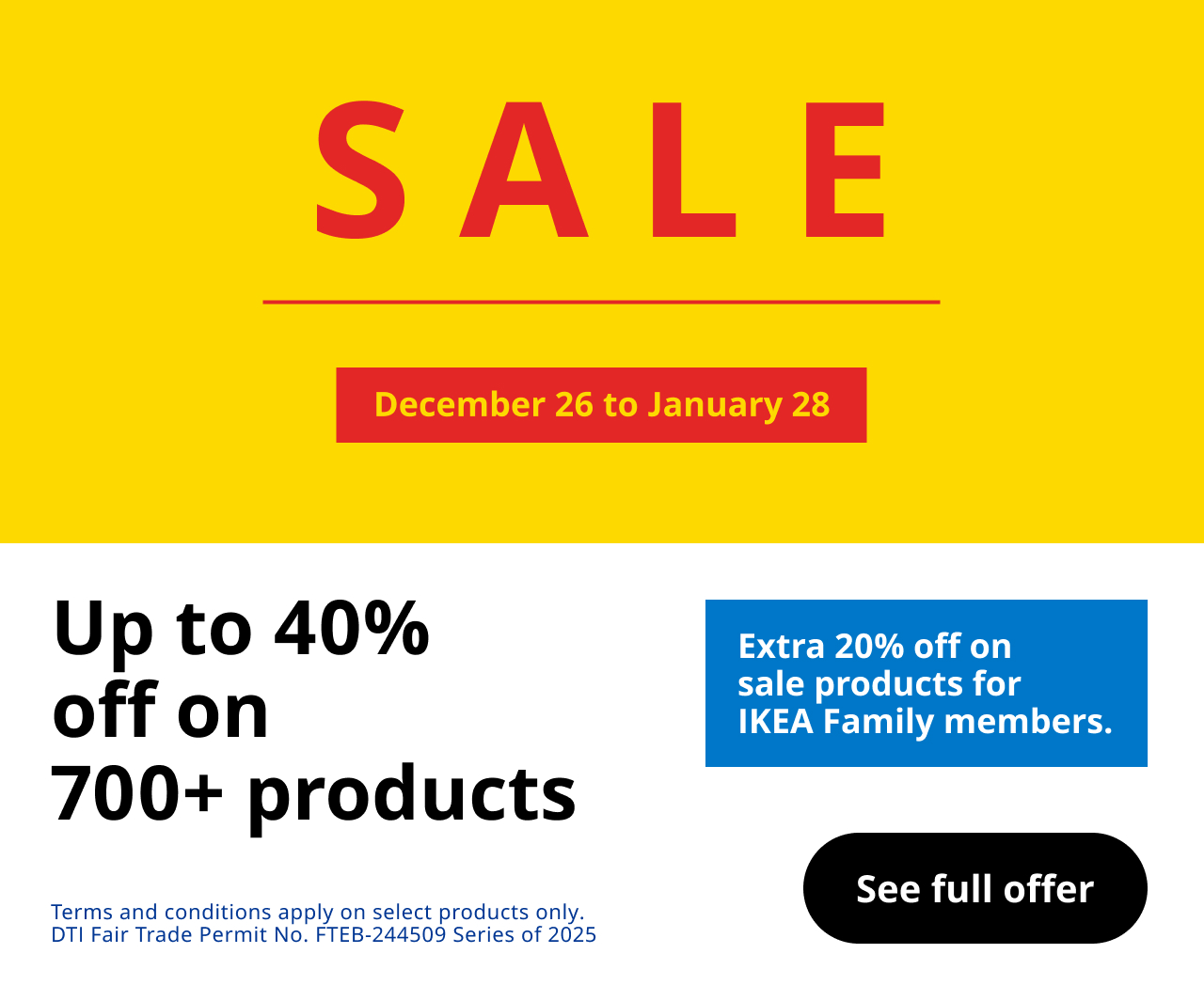 banner Year End Sale Up to 40% Off